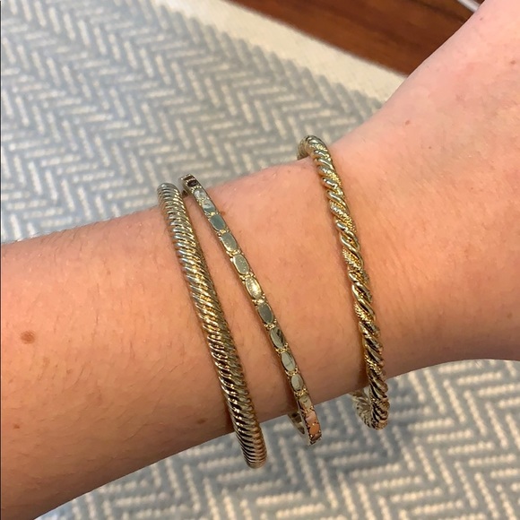 3 stackable bracelets/bangles - Picture 3 of 5